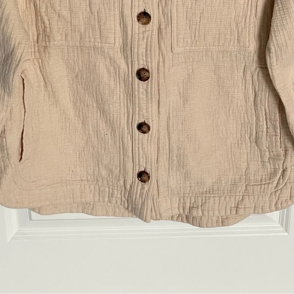 Madewell Waffleback Branner Cream Shirt Jacket 29725 - Picture 6 of 13